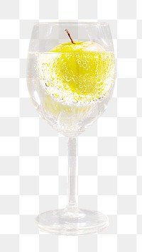 Cocktail png collage element, transparent background