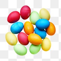 Easter eggs png collage element, transparent background