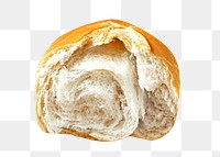 Bread bun png, food element, transparent background