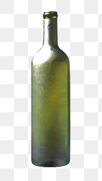 Png glass bottle, isolated image, transparent background