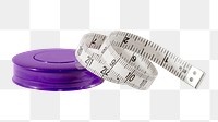 Measuring tape png collage element, transparent background