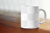 Coffee mug png mockup, transparent design