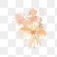 Firework png collage element, transparent background