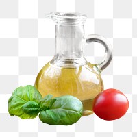 Olive oil png, collage element, transparent background