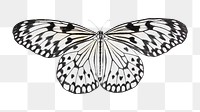 Butterfly png collage element, transparent background