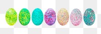 Easter eggs png, isolated object, transparent background