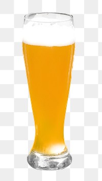 PNG glass of beer, collage element, transparent background