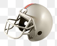 American football helmet png collage element, transparent background