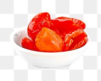 Png dried pitted fruit, transparent background