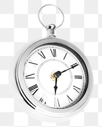 Png pocket watch, isolated collage element, transparent background