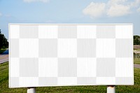 Billboard sign png mockup, transparent design