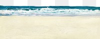 PNG Beach travel border  illustration transparent background. Remixed by rawpixel.