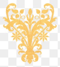 PNG Decorative gold flourish  transparent background. Remixed by rawpixel.
