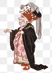 PNG Ugly Duchess from Alice-in-Wonderland illustration transparent background. Remixed by rawpixel.