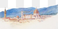 PNG S. Miniato, Florence illustration border transparent background. Remixed by rawpixel.