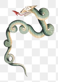 PNG Mythological snake, Draco constellation illustration transparent background. Remixed by rawpixel.