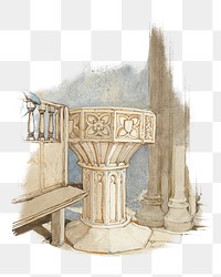 PNG Column architecture illustration transparent background. Remixed by rawpixel.