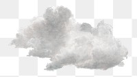 PNG Vintage cloud  illustration transparent background. Remixed by rawpixel.