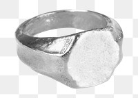 PNG Silver ancient ring, transparent background.  Remixed by rawpixel. 