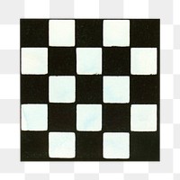 PNG Checkered square shape, vintage illustration, transparent background.  Remixed by rawpixel. 