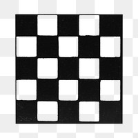 PNG Checkered square shape, vintage illustration, transparent background.  Remixed by rawpixel. 