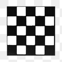 PNG Checkered square shape, vintage illustration, transparent background.  Remixed by rawpixel. 