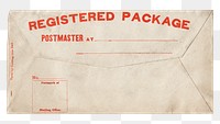 PNG Vintage envelope, transparent background.  Remixed by rawpixel. 