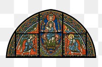 PNG Cathedral of Chartres's stained glass window art, transparent background.  Remixed by rawpixel. 