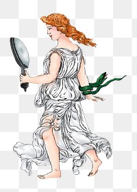 PNG Greek Goddess, vintage woman illustration by James Bruce, transparent background.  Remixed by rawpixel. 