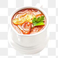 Tomato soup png, healthy food, transparent background