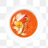 Tomato soup png, food element, transparent background