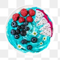 Berry bowl png, food element, transparent background