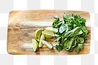 Spinach lime png, healthy food, transparent background