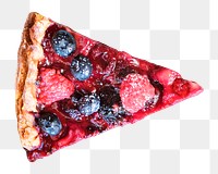 Berry pie png collage element, transparent background