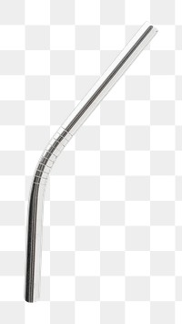 PNG Reusable stainless steel straws  transparent background