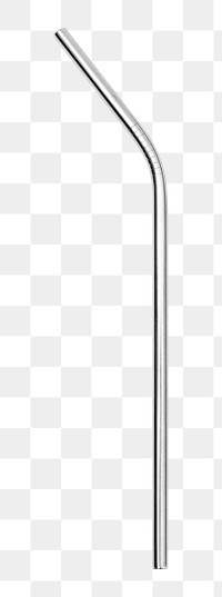 Metal straws png, isolated object, transparent background