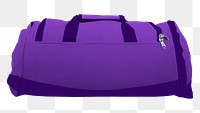 PNG purple duffle bag, transparent background