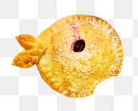 Freshly homemade pie png bakery, transparent background