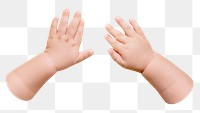 PNG baby hand    transparent background