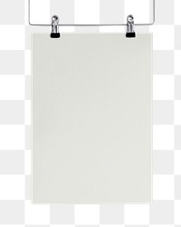 PNG Blank hanging poster  transparent background