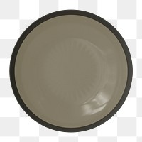 Brown plate png tableware, transparent background