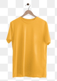 PNG Yellow T-shirt  transparent background