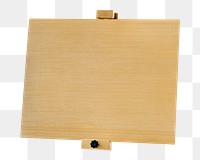 Wooden easel sign png element, blank design, transparent background