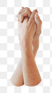 PNG Hands holding, collage element, transparent background