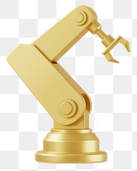 PNG 3D factory robot, element illustration, transparent background