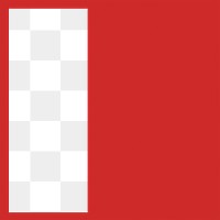 Red rectangle png frame, transparent background