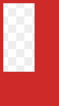 Red rectangle png frame, transparent background
