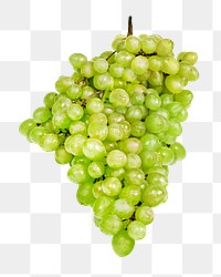 Green grape png, transparent background