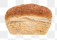 Whole grains bread png collage element, transparent background