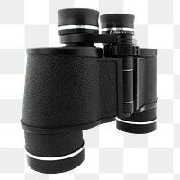 Png binoculars, isolated collage element, transparent background